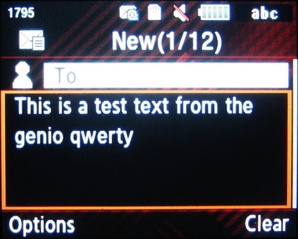 Samsung genio qwerty text messaging